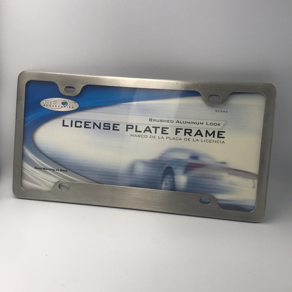 Brushed Finished Licence plate